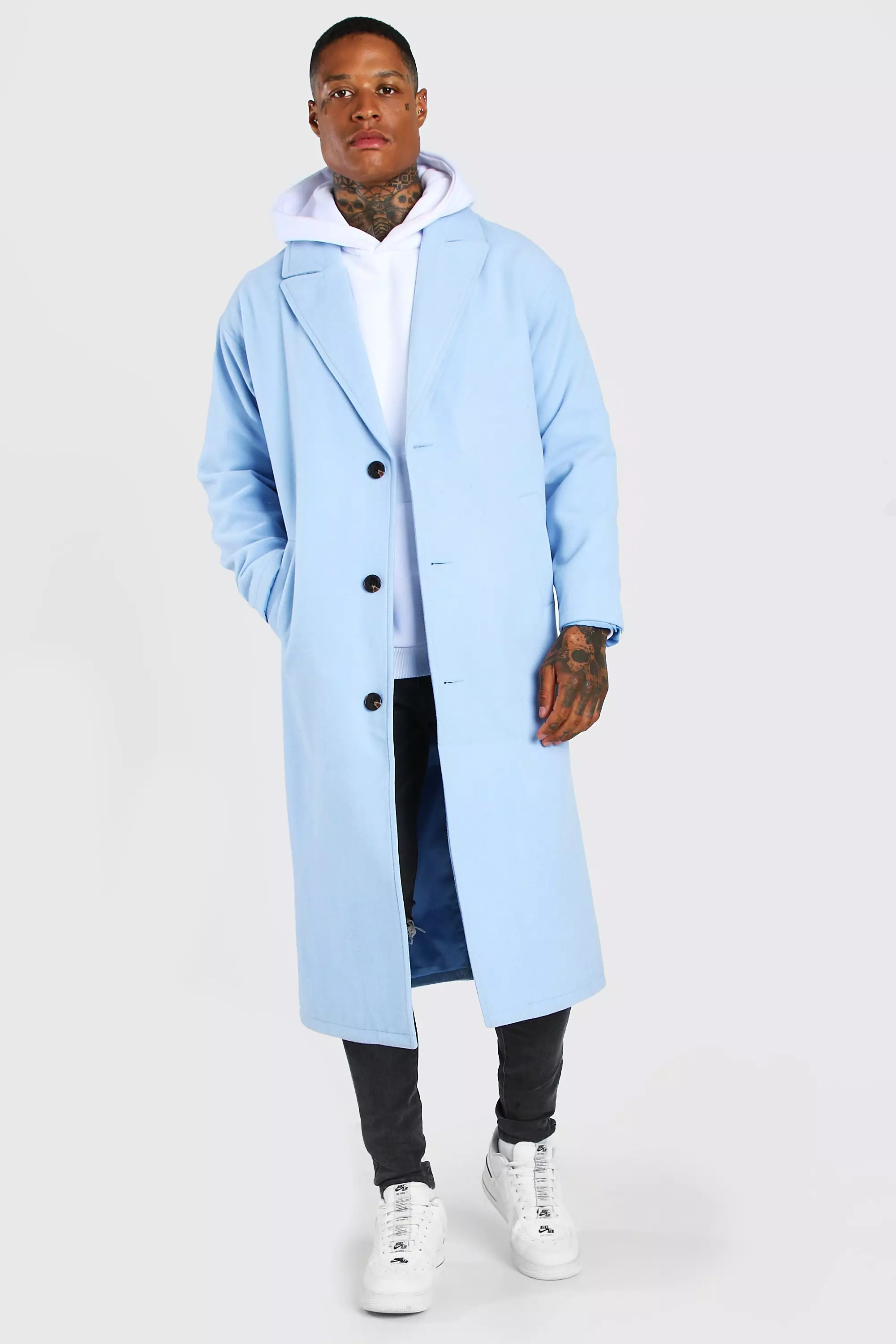 Longline single breasted coat online